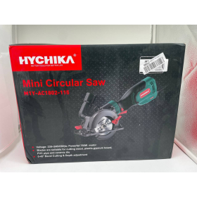HYCHIKA – Sierra circular pequeña de 750 W con 3 hojas de sierra, profundidad de corte hasta 48 mm