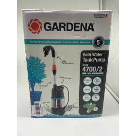 GARDENA 4700/2 Inox – Занурювальний насос для дощової води з напірним насосом та фільтром