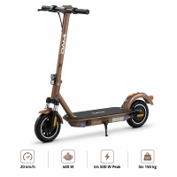 Patinete eléctrico homologado (ABE), plegable para adultos, con aplicación, motor de 500 W, autonomía de 80 a 150 km, velocidad máxima de 20 km/h, neumáticos de 10 pulgadas con cámara de aire y capa de gel.