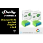 Shelly Dimmer 2 WLAN Smart Home Dimmer, Compatible con Alexa, Echo y Google Home, Sin concentrador, reequipamiento, medición, instalación de enchufe o interruptor