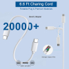 Cargador Mac Book Pro,96W Mac Book cable de carga USB C cargador para Mac Book Pro16/15/13 pulgadas 2021, 2020, 2019, 2018, Mac Book Air 2020, 2019, 2018, iPad Pro, con 7,2 pies USB C a C cable de carga