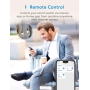 Meross Wi-Fi Touch Wandschalter, 1 Weg, 1 Kanal, kompatibel mit Apple HomeKit Siri, Alexa, Google Assistant und SmartThings. 2.4GHz (neutrales Kabel erforderlich)