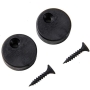 WINSOON Black antique roller kit for sliding barn door hardware system (J-shape design)