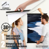 Sanauto A0 - Cornice a guida magnetica in legno per poster, supporto magnetico per poster, supporto per cornici, per immagini e fotografie (84 cm, nero)