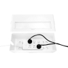 Amazon Basics - Cable organizer box to hide and organize cables, large size, White