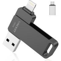 USB-Stick für iPhone 256 GB | Apple-zertifiziert | Vakiit USB 3.0 | Speichererweiterung für iPad, iOS, Android, PC