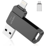 USB флешка для iPhone 256 ГБ | Сертифіковано Apple | Vakiit USB 3.0 | Розширення пам’яті для iPad, iOS, Android, ПК