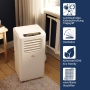 SUNTEC Impuls 2.6 Eco R290 Mobiles Klimagerät mit Abluftschlauch - Kühler & Luftentfeuchter für Räume bis zu 34 m² | 9.000 BTU | 2600 Watt