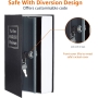 Amazon Basics Book-shaped safe - Key locking system, Black