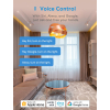 Meross Interruptor Va y Viene Conectado (REQUIERE FIL NEUTRE), Interruptor a 2 Vías WiFi Compatible con Homekit, Alexa, Google Home, Interruptor Táctil con Comando de Voz y Control a Distancia.