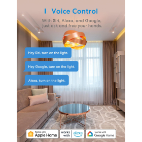 Meross Interrupteur Va et Vient Connecté (FIL NEUTRE REQUIS), Interrupteur à 2 Voies WiFi Compatible avec Homekit, Alexa, Google Home, Interrupteur Tactile avec Commande Vocale et Contrôle à Distance