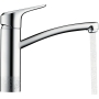 Hansgrohe Ecos M mixer tap for the kitchen, chrome-colored Medium, silver