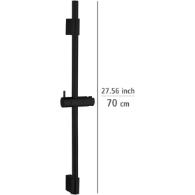 WENKO Shower rail Classic Black 70 cm