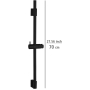 WENKO Shower rail Classic Black 70 cm