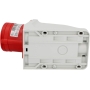 PCE 40582L Toma de pared combinada, poliamida, CEE (400V/16A) y Schuko (250V/16A), montaje en superficie, IP 44