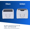 REV 0510231777 AquaForm, socket - A/W switch combination, IP44, two-pole, surface-mounted, horizontal, grey
