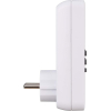 Brennenstuhl Comfort-Line Digital Weekly Timer/Programmable Digital Timer Socket (Weekly Timer, Countdown function, Socket with Contact Protection) White