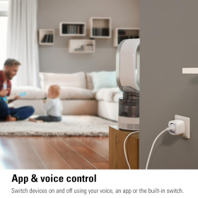 Eve Energy (Materia) - Enchufe inteligente, control por aplicación y voz, compatible con Apple Home, Alexa, Google Home y SmartThings.