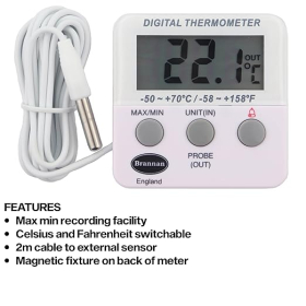 Digitaler Gefrierschrank-Thermometer mit Alarmfunktion
