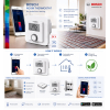 Termostato de ambiente Smart Home de Bosch para calefacción por suelo radiante con control por cable de 24 V: compatible con Google y Alexa Assistant.