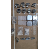 MARWELL Flexi Duschkabine Ecke 77–90 × 77–90 × 190 cm mit Schiebetüren, Aluminiumprofile in Silber matt