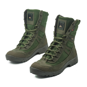 Botas tácticas de combate para media temporada PAV 808 color caqui