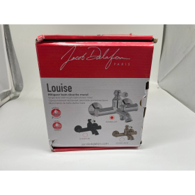 Jacob Delafon Louise Mechanical Bathtub Faucet, Chrome Finish, with Flow Limiter