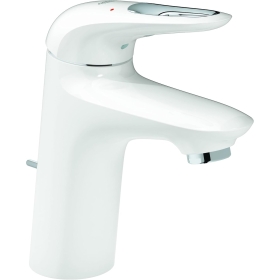 Смеситель для раковины однорычажный GROHE Eurostyle 33558 S-Size с выдвижным сливом, большой. лунно-белый