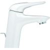 Mezclador monomando de lavabo GROHE Eurostyle 33558, tamaño S, desagüe extraíble, grande. luna blanca