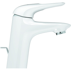 Смеситель для раковины однорычажный GROHE Eurostyle 33558 S-Size с выдвижным сливом, большой. лунно-белый