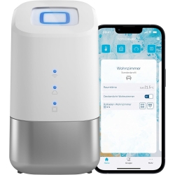 Unidad de control del hogar IP Homematic, centro de hogar inteligente, control digital mediante aplicación gratuita, Alexa y Google Assistant, modo online y offline, alta protección de datos