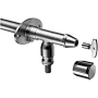 Schell external wall valve set Polar II, frost-resistant with aerator, matt chrome, 039960399