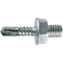 Apolo 96319M6Trb - Screws, bit type Torab St 6.3 x 19 mm, hex head, metric thread, M6 x 6, galvanized steel, 200 pieces