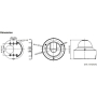 Купольная камера наблюдения с моторизованным зумом и ИК-подсветкой HIKVISION DS-2CD5585G0-IZS