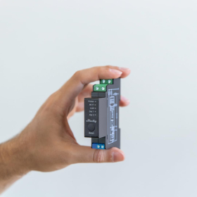 Shelly Pro 2PM | Interruptor de relé inteligente de 2 canales con WiFi, LAN y Bluetooth y medición de potencia | Automatización del hogar y edificios | Compatible con Alexa y Google Home | Aplicación para iOS/Android