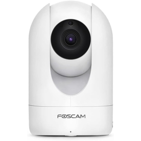 Foscam R4M Super HD IP WiFi Dual Band Überwachungskamera mit 4 MP und 10 m Nachtsicht, WiFi-Kamera mit Bewegungserkennung, 2-Wege-Audio-Kamera mit microSD-Kartensteckplatz