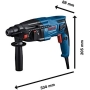 Bosch Professional GBH 2-21 hammer drill (720 W, 2 J, SDS Plus) with case