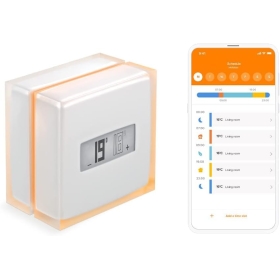 Smarter Thermostat Netatmo Wi-Fi NTH01-AMZ – Intelligente Fernheizungssteuerung für einen einzelnen Heizkessel