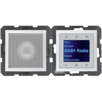 BERKER Radio Touch DAB+ mit Lautsprechersteuerung, Stilvolles Bedienfeld S.1/B.x 
