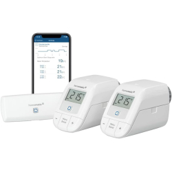 Termostato IP Homematic para calefacción inteligente en el hogar: Wi-Fi, control digital de la calefacción con o sin aplicación, Alexa, Asistente de Google