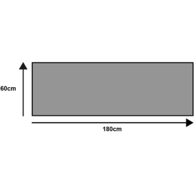 Wash+Dry Matte, Smokey Mount 60x180 cm