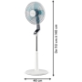 Rowenta Turbo Silence Extreme floor fan with air flow 72 m3/min