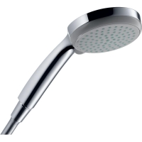 hansgrohe Croma 100 - shower head, shower head with 4 jet types, round shower (⌀ 100 mm)