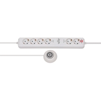 Brennenstuhl Eco-Line Comfort Switch Plus regulates power with 6 cables (2x permanent and 4x conmutable, cable of 1.5 m, interruptor of mano/pie)