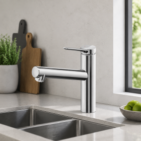 Grifo de cocina Hansgrohe Zesis M33, regulable en altura, cromado