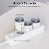 GHome Enchufe Inteligente, Mini Enchufe WIFI, Enchufe Alexa con Monitoreo de Energía, Solo WiFi 2.4G, Funciona con Alexa y Google Home, Certificado TÜV, 10A，4 Pack
