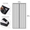 MYCARBON Mosquitera Puerta Magnetica Corredera Cortina Mosquitera Magnética para Puertas Cortina de Sala de Estar la Puerta del Balcón Puerta Corredera de Patio (100x220, Negro)