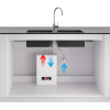GRIFEMA Irismart - Kitchen faucet for low pressure water supply, sink mixer, Steel [Energy efficiency class A+].