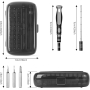 Vinabo Kit de destornilladores de precisión 32 en 1 - Juego de herramientas magnéticos Kit reparación de electrónica de bricolaje para PC, Tablet, Laptop,Gafas,Reloj, Smartphone