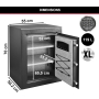 Caja fuerte de alta seguridad Master Lock, gran capacidad, combinación electrónica, 119 L, 70 x 55 x 50,2 cm